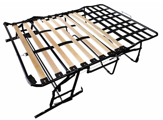 Slaapbankmechanisme met 2 opklapbare lattenbodems en lattenbodem (2900S#)